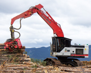 Link belt forestry trackhoes for sale